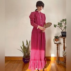 Vintage 1970s Prairie Dress